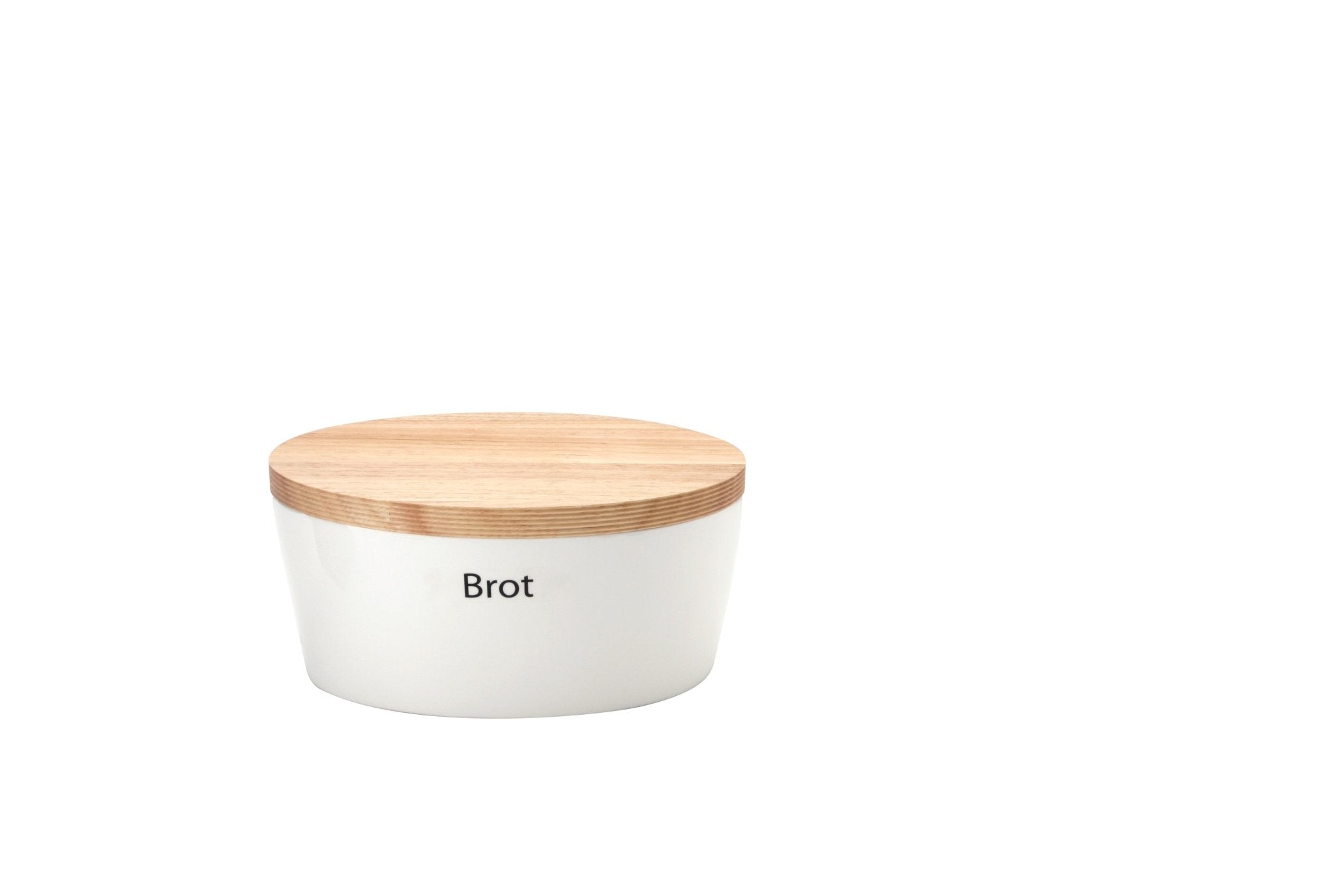 Continenta Aufbewahrung 'Brottopf oval mit Holzdeckel - Keramik'