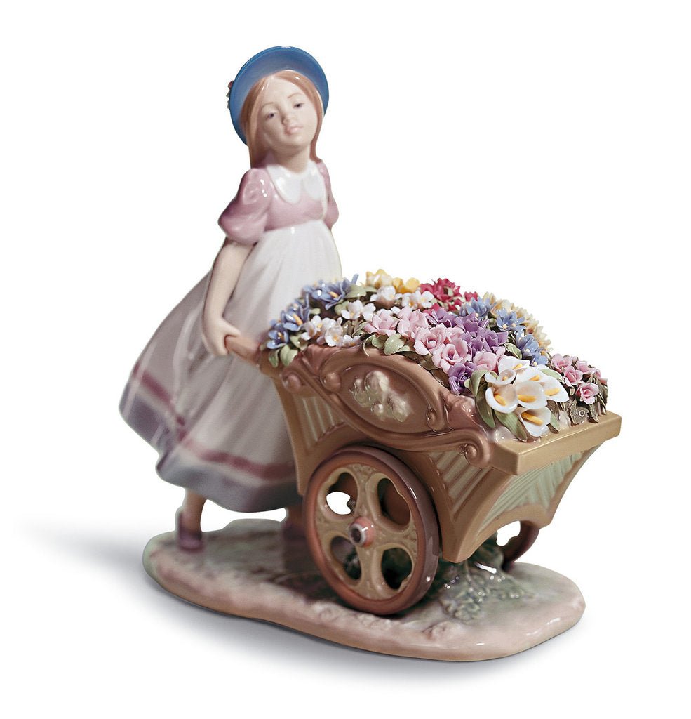 Lladro® figure »with flowers to the market
