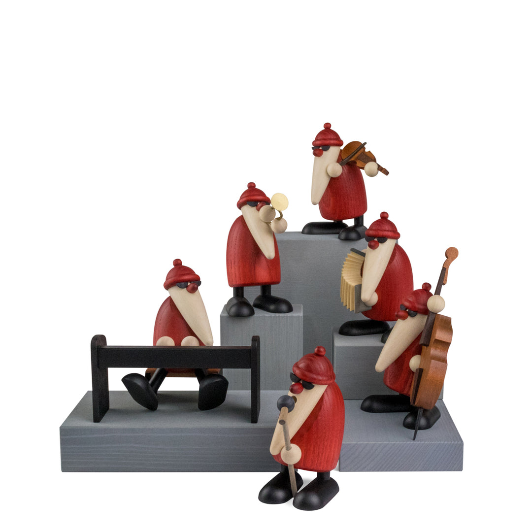 Björn Köhler Decorative Set Grey Wooden Blocks – 5-piece