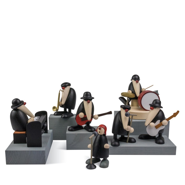 Björn Köhler Decorative Set Grey Wooden Blocks – 5-piece
