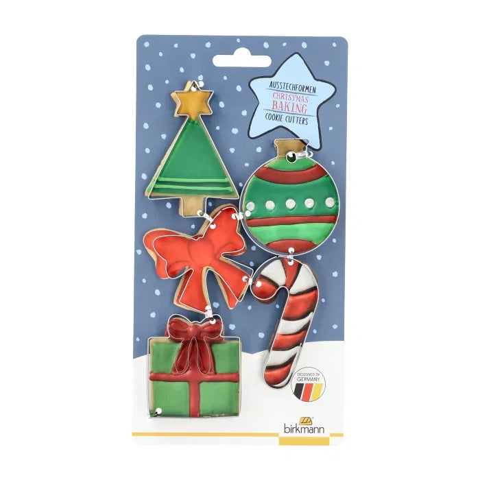 Birkmann Ausstechformen-Set Weihnachtsbaum &amp; Ornamente – 5-teilig