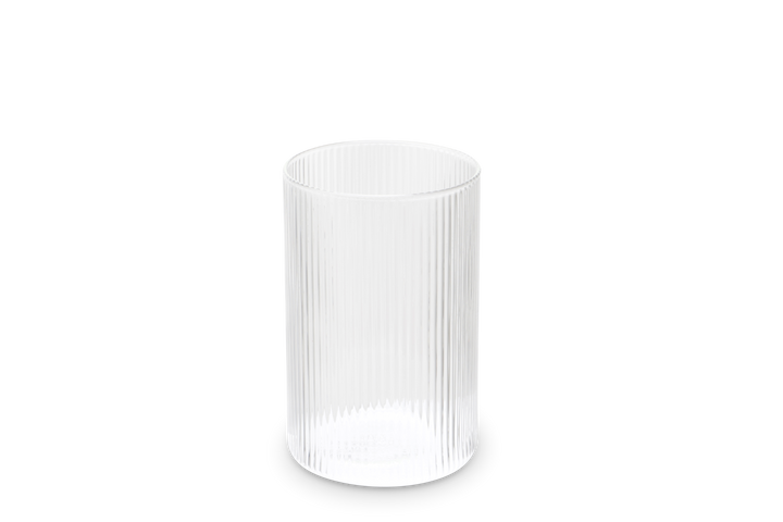 WEIS - Tarro de almacenamiento de vidrio de borosilicato acanalado 800ml