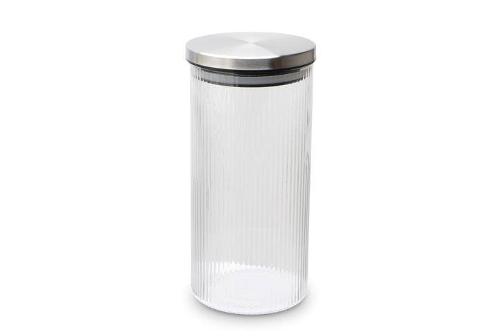WEIS - Boîte de rangement en verre borosilicaté rainurée 1200ml