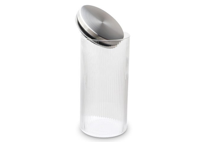WEIS - Boîte de rangement en verre borosilicaté rainurée 1200ml