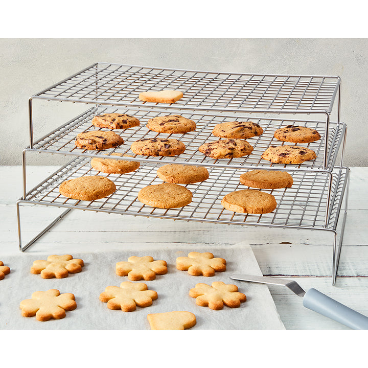 RBV Birkmann, Auskühlgitter, stapelbar, eckig, Easy Baking, 3-tlg.