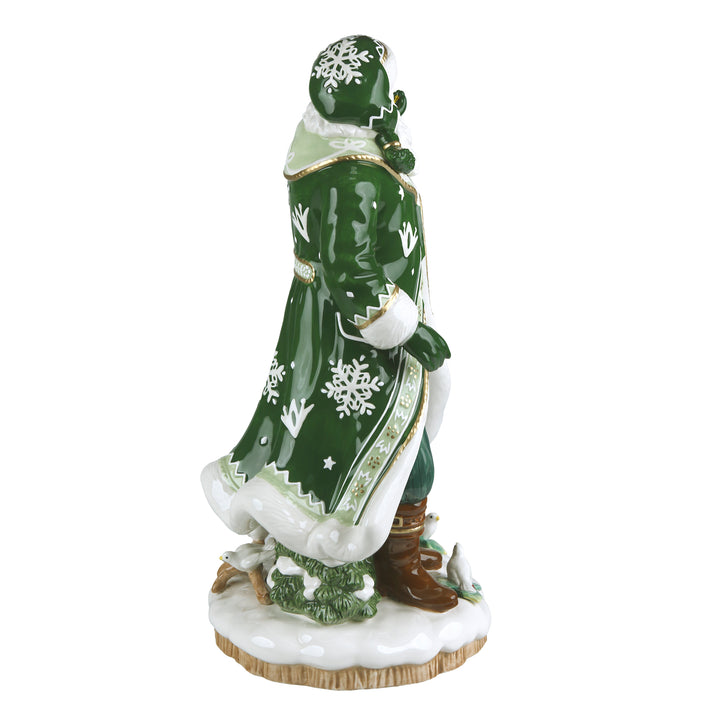 Fitz &amp; Floyd Winter Frost Santa mit Weihnachtskranz 45,5 cm - 2026