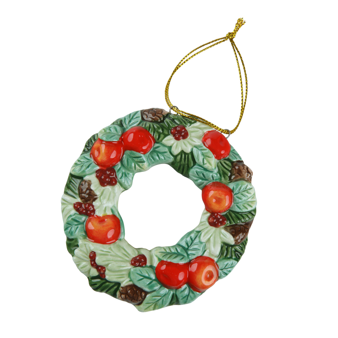 Fitz &amp; Floyd Winter Frost Santa mit Weihnachtskranz 45,5 cm - 2026