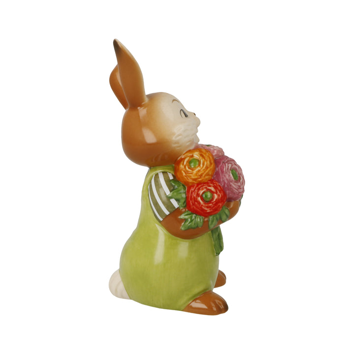 Goebel A Bouquet Full of Happiness 11.5 cm - Easter Bunny Made of Stoneware