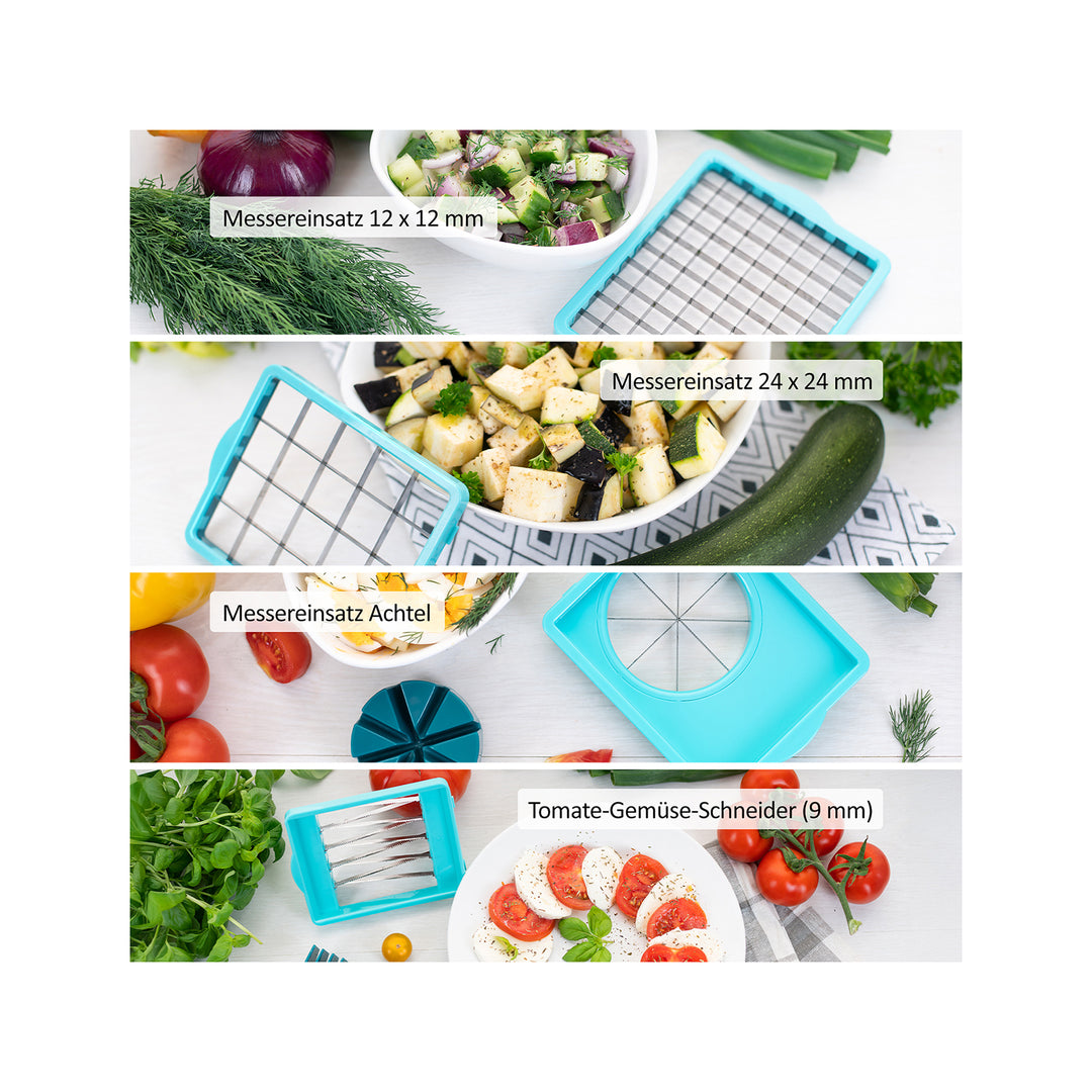 Genius - Nicer Dicer Chef Professional Set 23-delig, donker petrol