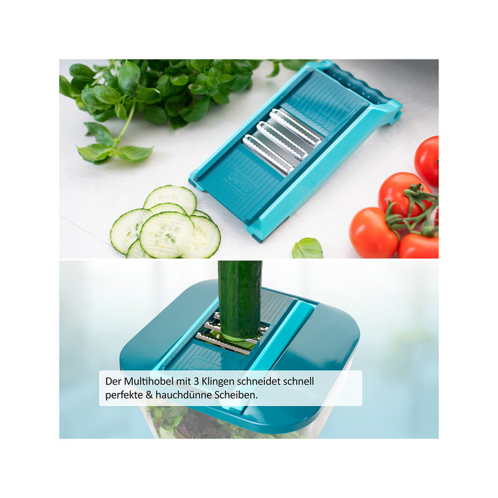 Genius - Nicer Dicer Chef Professional Set 23-delig, donker petrol
