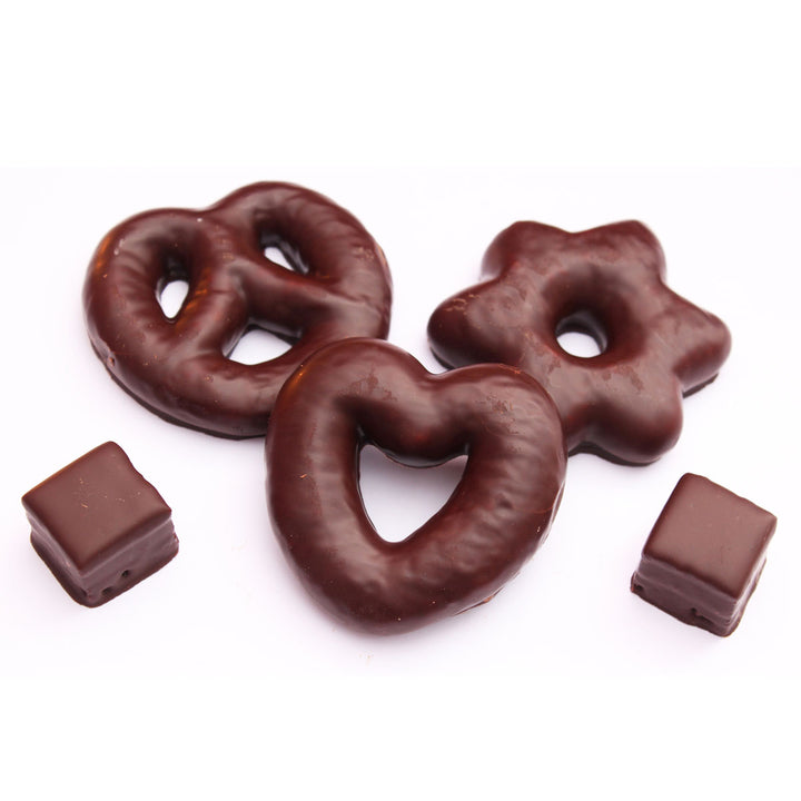 LURCH FlexiForm Lebkuchen Pretzels, Harten, Sterren 17x30cm bruin