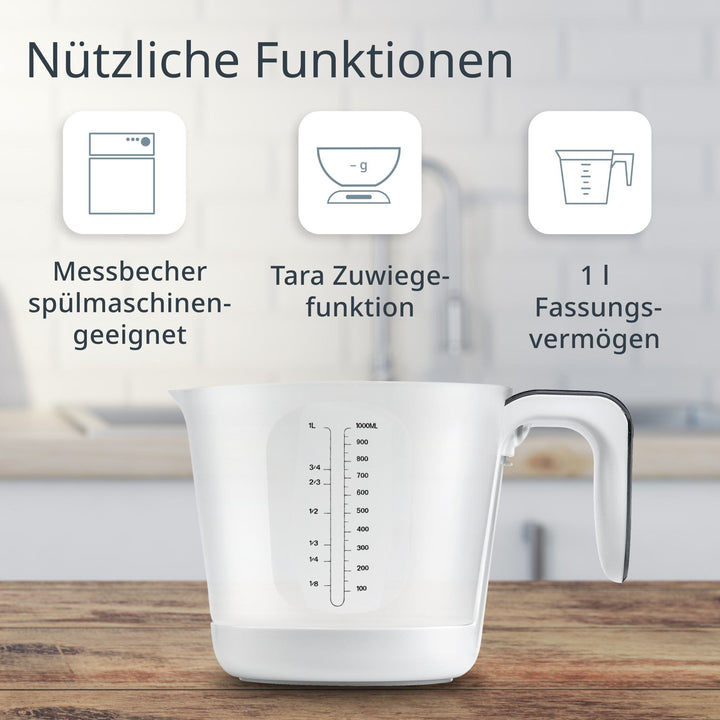 ADE-KE919 - ADE digitale Messbecherwaage Franca - 20,7 cm 1 Liter