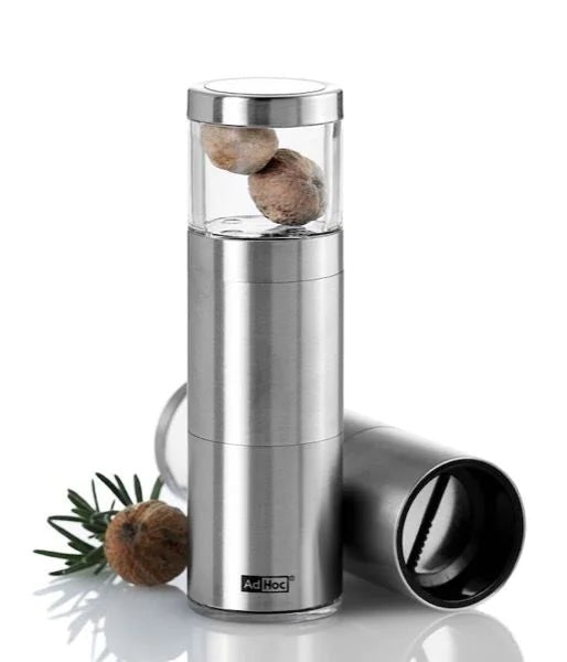 AdHoc - X - PM87_20 - AdHoc, set cadou râșniță de nucșoară MUSKATINO cu 3 nuci de nucșoară de calitate