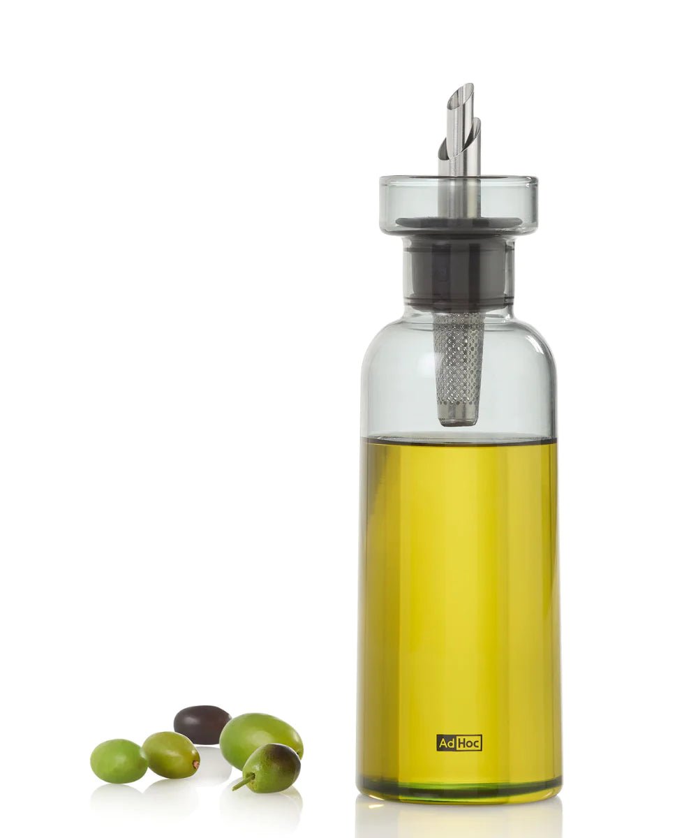 AdHoc-BZ76 - AdHoc, distributeur d’huile/vinaigre AromaPour, 300ml, couleur gris