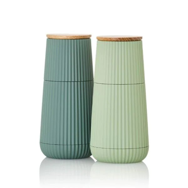 AdHoc-MP155 - AdHoc, Pfeffer - und Salzmühle Set, Scape, Farbe dark green &amp; light green