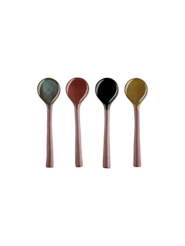 ASA-10961581 - ASA '4er Set Keramik Löffel, glänzend, L12cm'