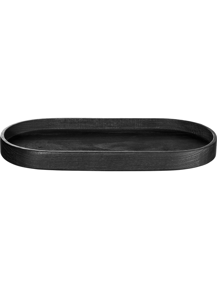 ASA-53706900 - ASA, Holztablett oval schwarz, 35,7 x 16,5cm / 2,5cm