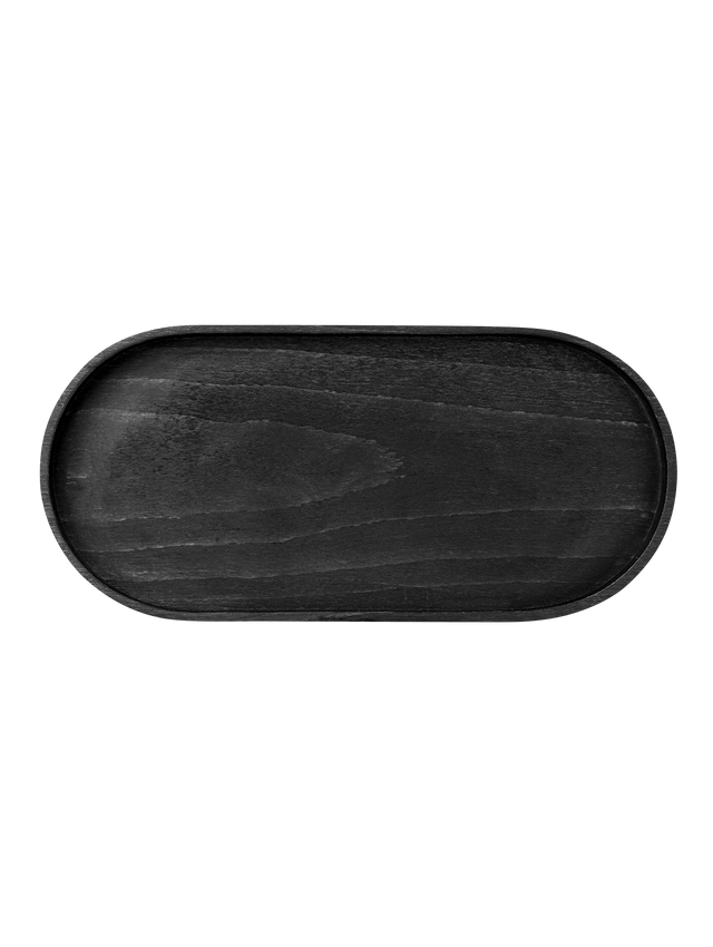 ASA-53706900 - ASA, Holztablett oval schwarz, 35,7 x 16,5cm / 2,5cm