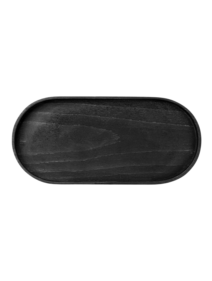 ASA-53706900 - ASA, Holztablett oval schwarz, 35,7 x 16,5cm / 2,5cm