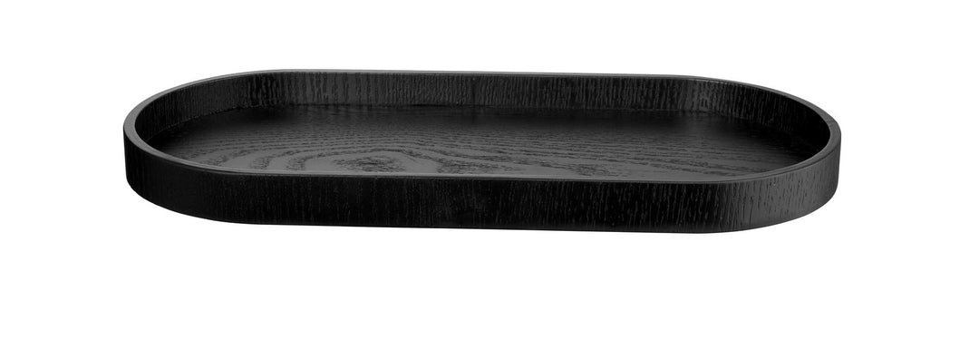 ASA - 53796970 - ASA, Holztablett oval, schwarz, L35,5cm