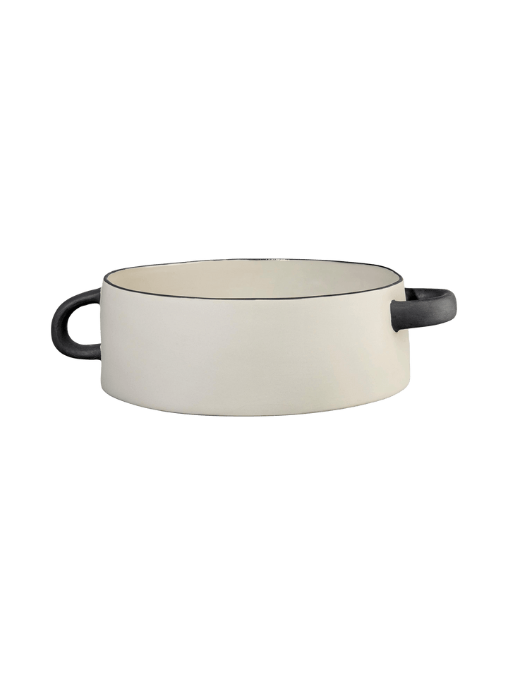 ASA-84040130 - Asa, Schale natur mit Griffe D. 21 cm, H. 7,5 cm