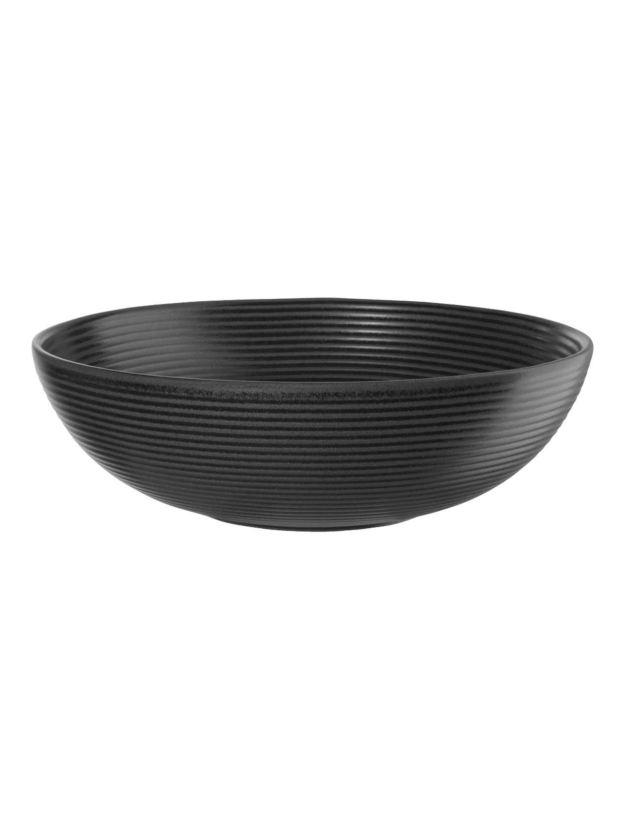ASA - 54273190 - ASA, Schale schwarz matt, D29,5cm, H9cm, gerillt