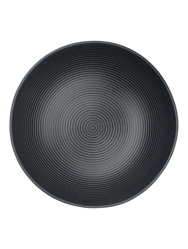 ASA - 54273190 - ASA, Schale schwarz matt, D29,5cm, H9cm, gerillt