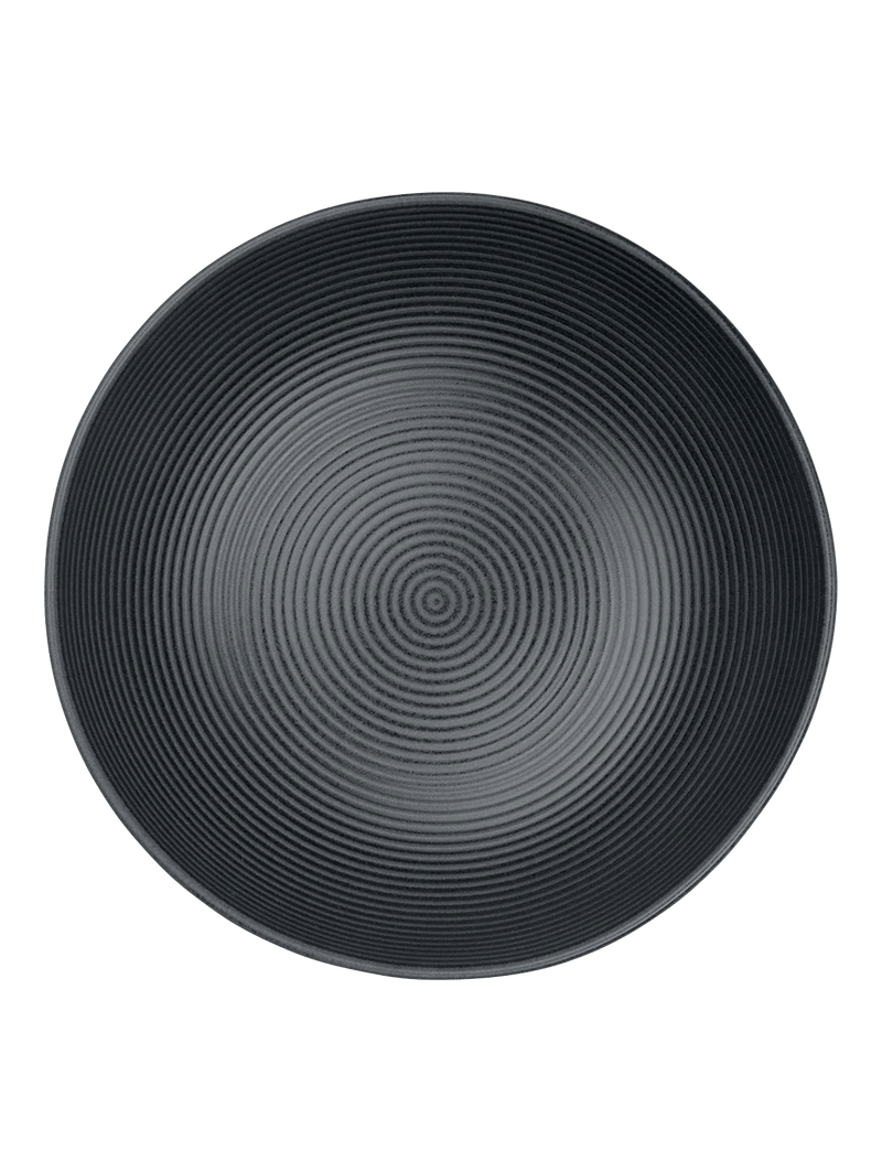 ASA - 54273190 - ASA, Schale schwarz matt, D29,5cm, H9cm, gerillt