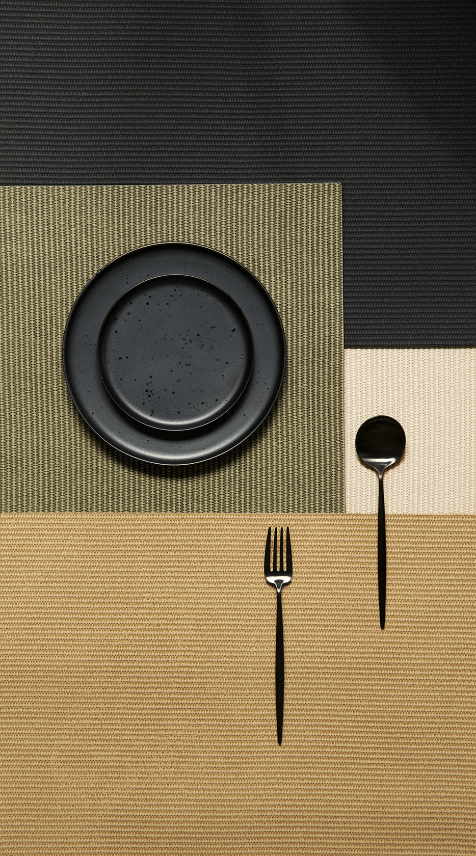 ASA-78637420 - Asa, tischset, kuro rough, sisal rough, schwarz