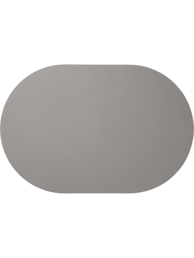 ASA - 07876420 - ASA, Tischset oval, cement, Lederoptik