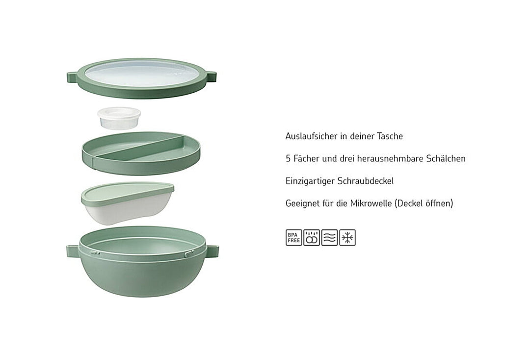 10 - 58300 - 41100 - Bento Lunchbowl vita Nordic black, Mepal, 1500ml