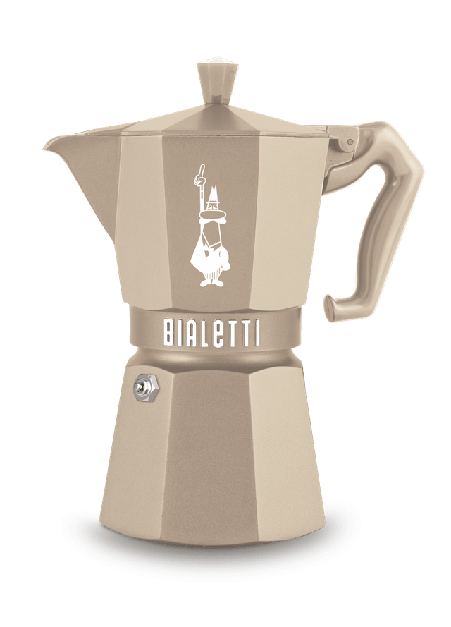 BIA-9078 - Bialetti, Espressokocher Moka Express, Exclusive Induktion, 6 Tassen, cremé
