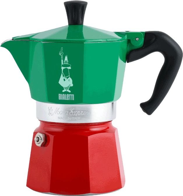BIA-5323 - Bialetti, Espressokocher Moka Express Tricolore Italia 6 Tassen
