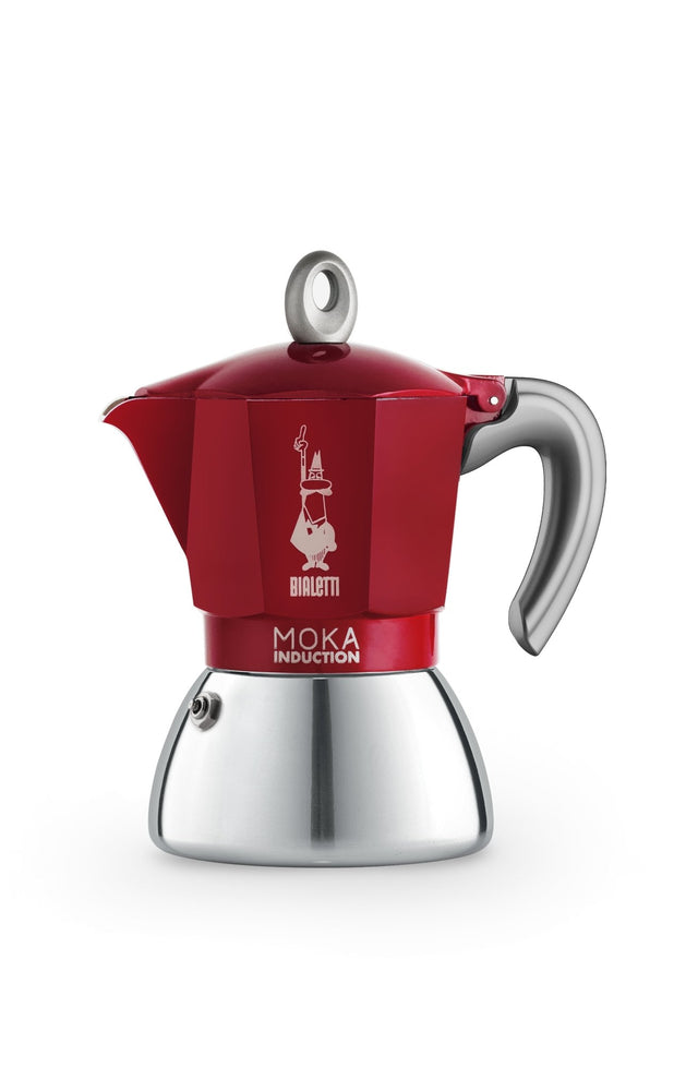 BIA-6946 - Bialetti 'Espressokocher Mokka Induction rot 4 Tassen'