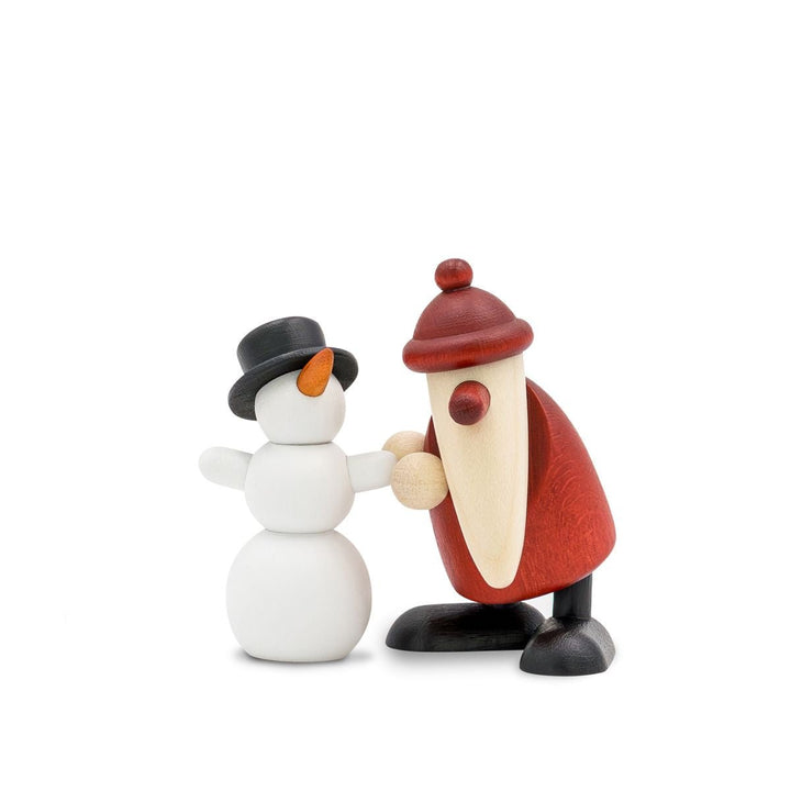 KOE-11650 - Bjoern Koehler - Miniaturset 10 - Weihnachtsmann mit Schneemann - 4/3,5cm klein - 2026