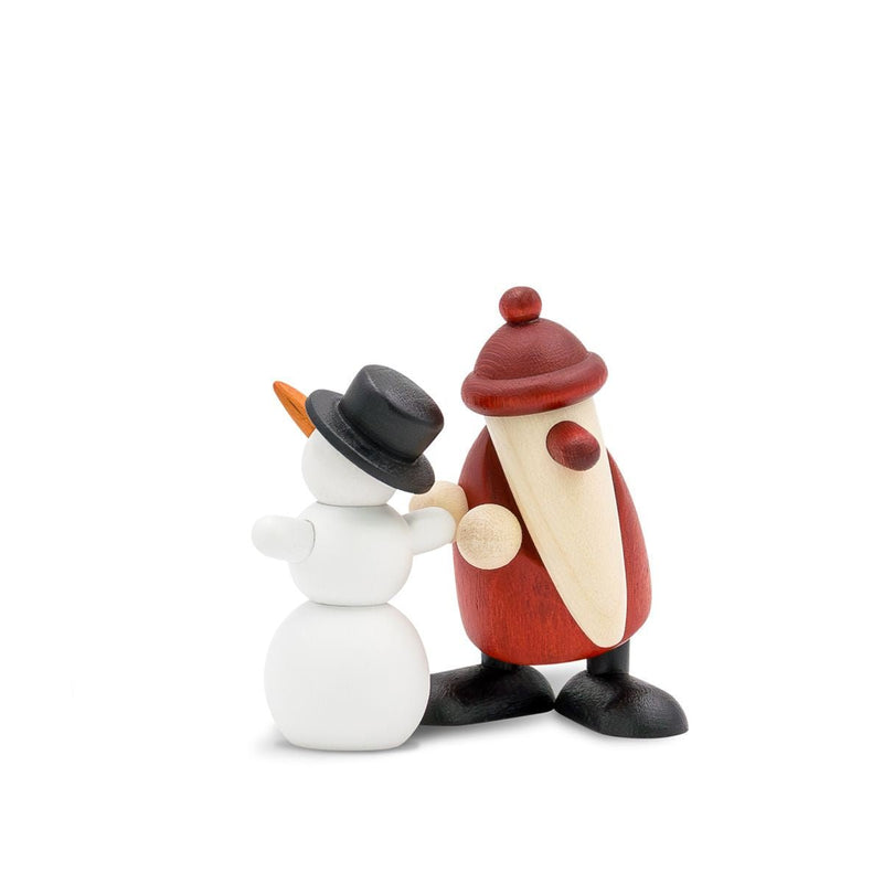 KOE-11650 - Bjoern Koehler - Miniaturset 10 - Weihnachtsmann mit Schneemann - 4/3,5cm klein - 2026