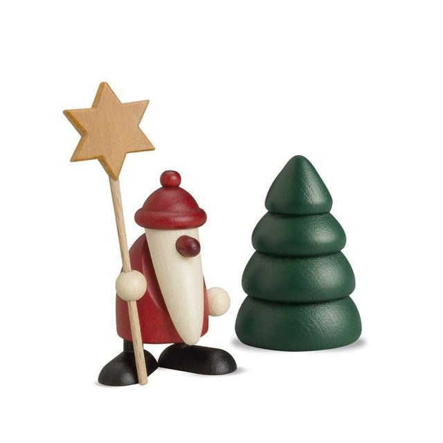 KOE - 116098 - Bjoern Koehler - Miniaturset 5 - Weihnachtsmann mit Stern und Baum