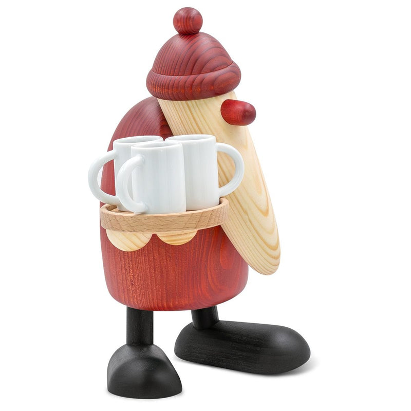 KOE-7548 - Bjoern Koehler - 'Weihnachtsmann mit Glühweintassen, groß, rot - 19cm' 2026