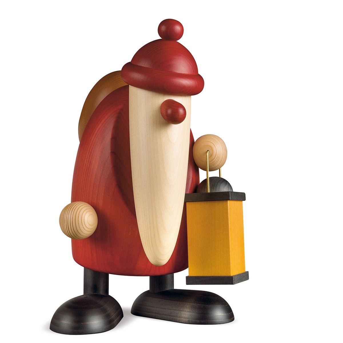 KOE-7536 - Bjoern Koehler - 'Joulupukki lyhty kädessä, suuri, punainen - 17,5 cm'