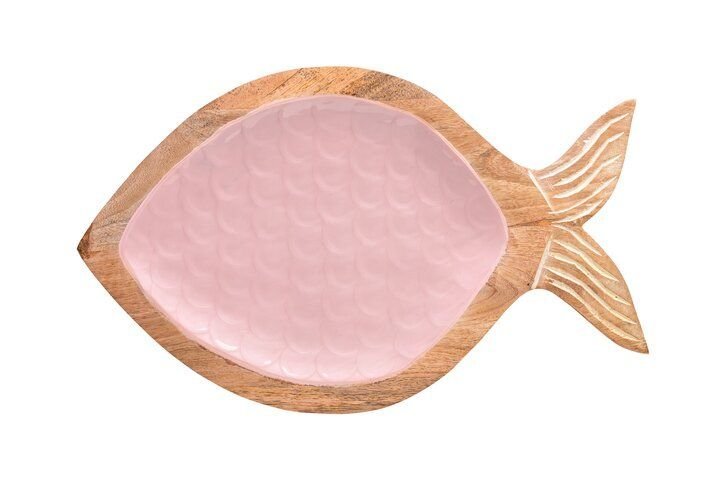 GICO-1126404012 - Boathouse, Tablett, M, Mangoholz, Fischform, rosa