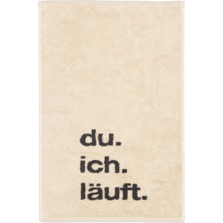 CAW-100-13-s30/50 - Cawö - Postcard Towels - du.ich.läuft, 30/50cm