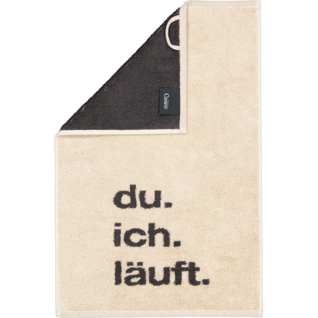 CAW-100-13-s30/50 - Cawö - Postcard Towels - du.ich.läuft, 30/50cm