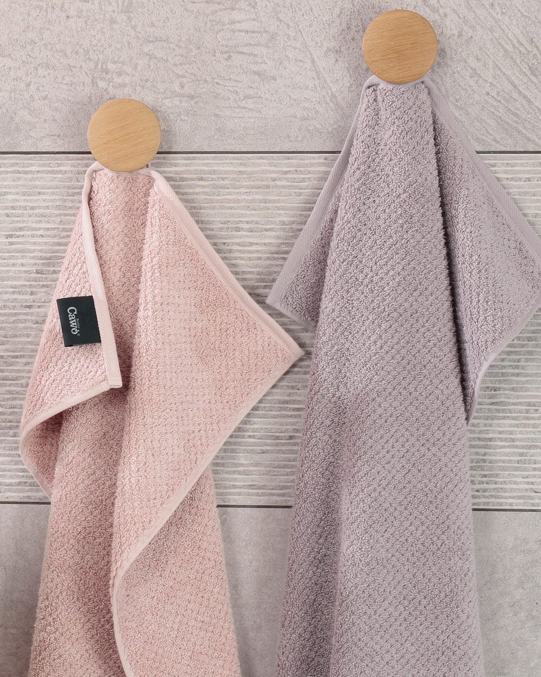 CAW-6500-383-s30/50 - Cawö Gästehandtücher, Gästetuch Pure 6500, puder, 30/50cm