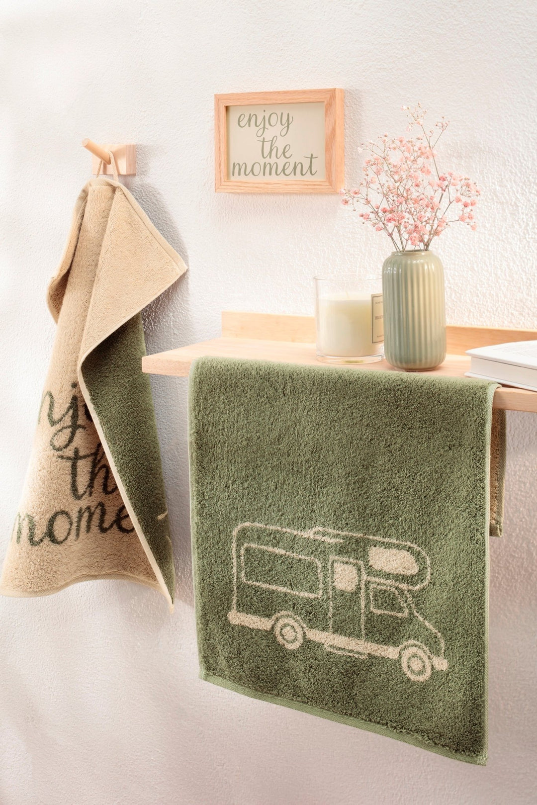 CAW-100-16-s30/50 - Cawö - Postcard Towels, enjoy the moment, 30/50cm