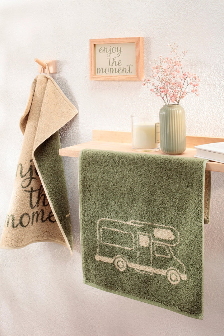 CAW-100-16-s30/50 - Cawö - Postcard Towels, enjoy the moment, 30/50cm