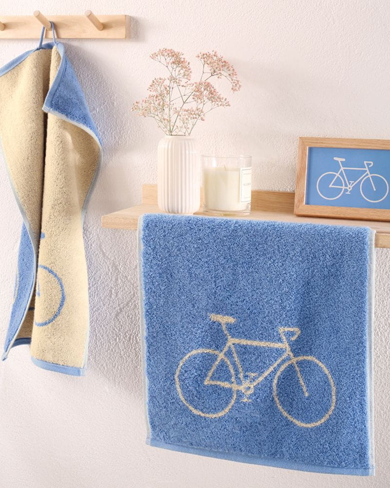CAW-100-21-s30/50 - Cawö - Postcard Towels, Fahrrad capri, 30/50cm - Made in Germany