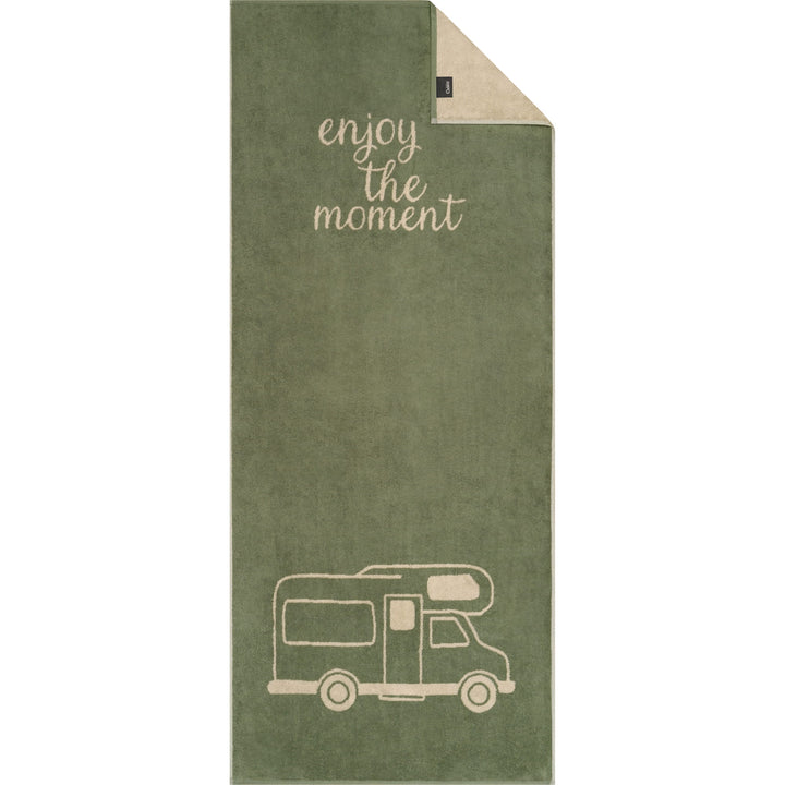 CAW-6286-43-s70/180 - Cawö, Saunatuch Postcard Towels TRAVEL Camper, anthrazit, 70/180cm