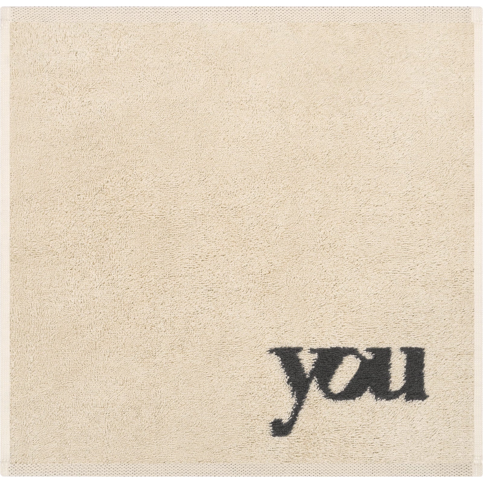 CAW-6285-37-s30/30 - Cawö - Seiftücher, Heart Beats You & Me, 3er Set, natur/basalt, 30/30cm