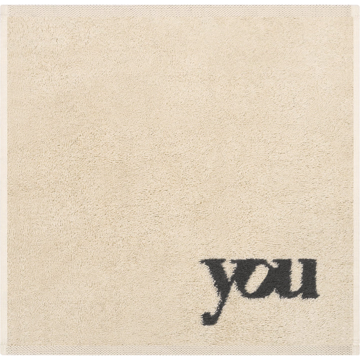 CAW-6285-37-s30/30 - Cawö - Seiftücher, Heart Beats You &amp; Me, 3er Set, natur/basalt, 30/30cm