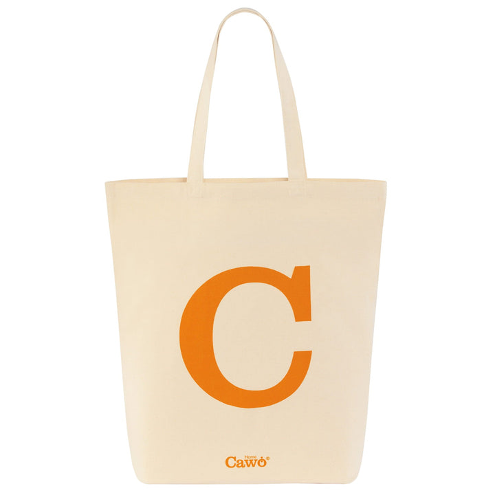 CAW-55705-33-s50/45 - Cawö - Shopper, natur/orange, 45/50cm